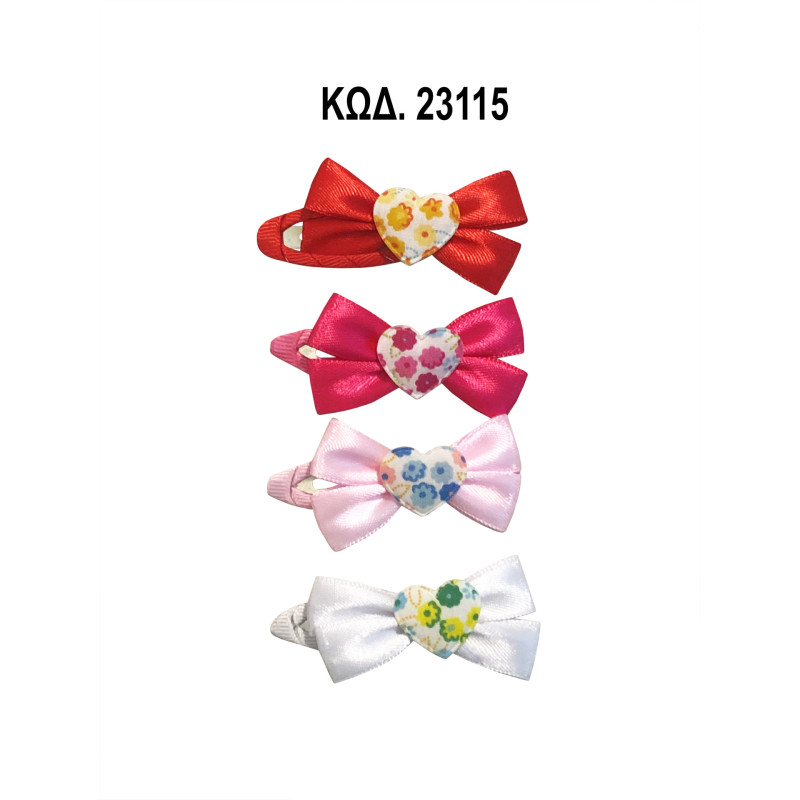 CLIP BOW DESIGN HAIR PINS AND CLIPS