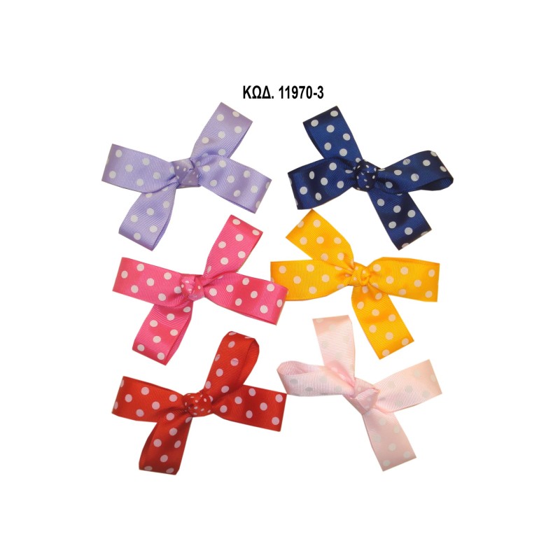  DOUBLE KNOTTED BOW KIDS CLIP  HAIR PINS AND CLIPS